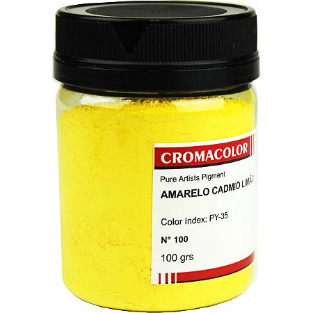 Pigmento Artistico Puro Cromacolor 100g - Amarelo Cádmio Limão (100)