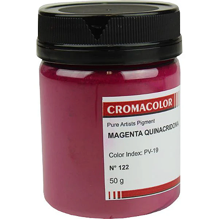Pigmento Artistico Puro Cromacolor 50g - Magenta Quinacridona (122)