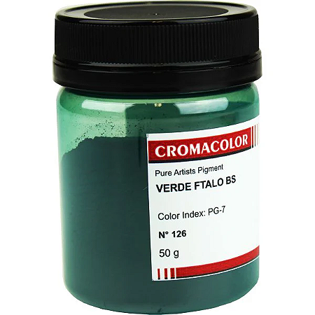 Pigmento Artistico Puro Cromacolor 50g - Verde Ftalo BS (126)