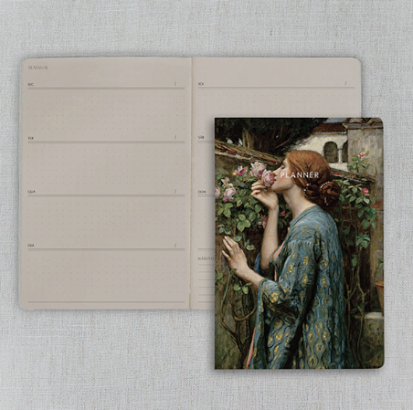 Planner Atemporal Pontilhado para 12 Meses Folk Books - A Alma da Rosa