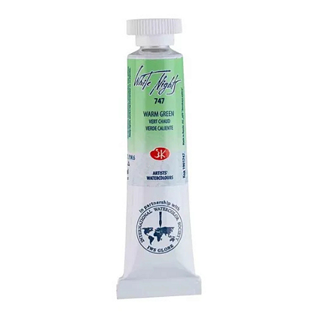 Tinta Aquarela em Tubo White Nights - Warm Green (747)