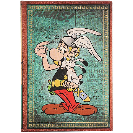 Caderno Capa Dura Midi Pautado Paperblanks - Asterix The Gaul