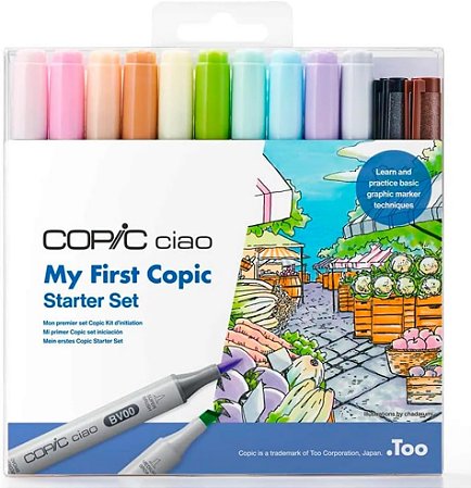Estojo Copic CIAO My First Copic - 12 Cores