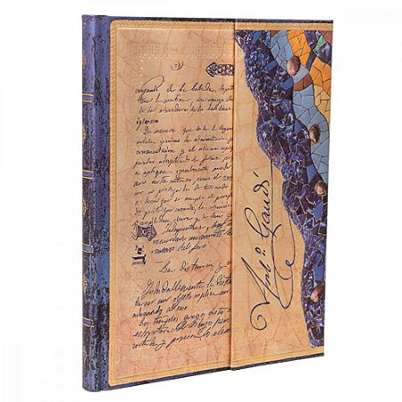 Caderno de Capa Dura Pautado Ultra Paperblanks - Gaudi