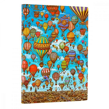 Caderno de Capa Flexis Pautado Midi Paperblanks - Balloon Festival