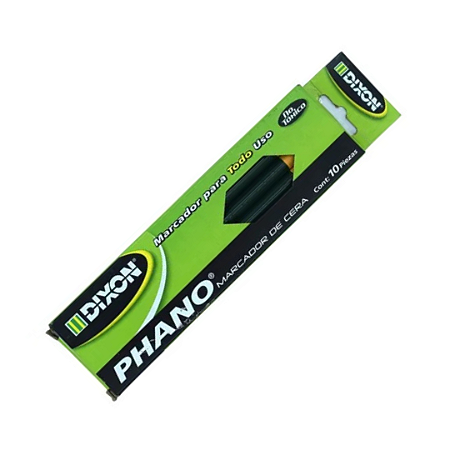 Lapis de Cera cx/10 Dermatografico Phano Dixon Preto