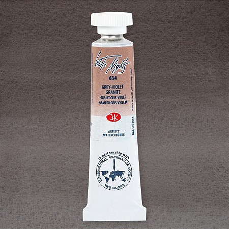 Tinta Aquarela em Tubo White Nights Tons Granulados - Grey Violet Granite (634)