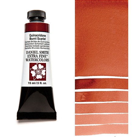 Aquarela em Tubo Extra Fine Daniel Smith 5mL - Quinacridone Burnt Scarlet (087)