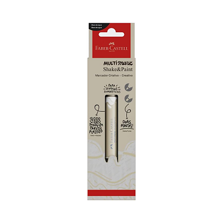 Marcador MultiMark Multisuperfície Faber-Castell - Branco
