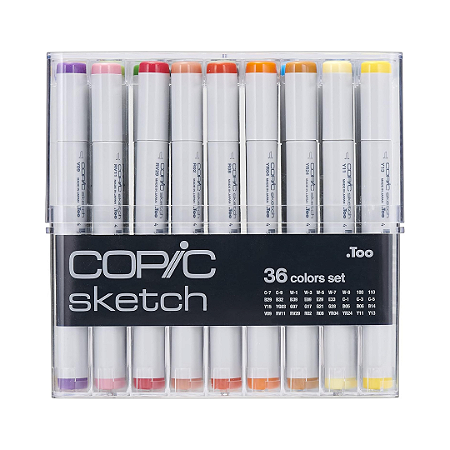 Estojo Acrílico de Caneta Marcador Copic Sketch - 36 Cores