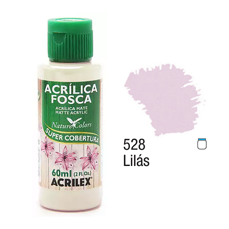 Tinta Acrílica Fosca Acrilex 60mL - Lilás (528)
