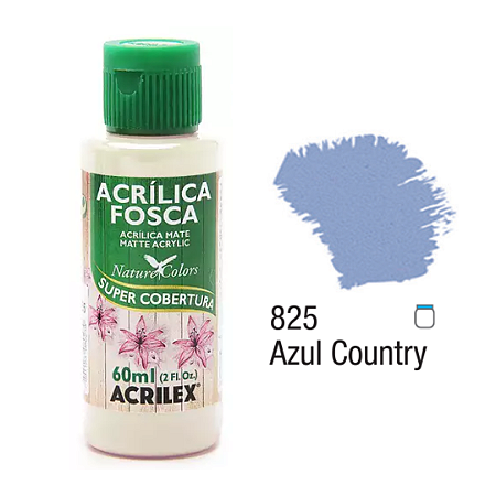Tinta Acrílica Fosca Acrilex 60mL - Azul Country (825)