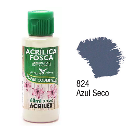 Tinta Acrílica Fosca Acrilex 60mL - Azul Seco (824)