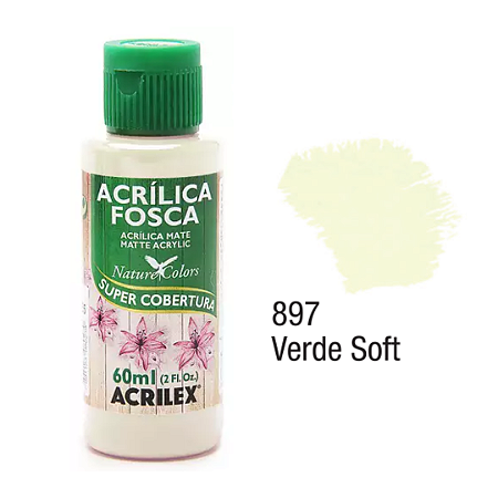 Tinta Acrílica Fosca Acrilex 60mL - Verde Soft (897)