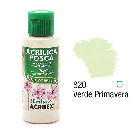 Tinta Acrílica Fosca Acrilex 60mL - Verde Primavera (820)