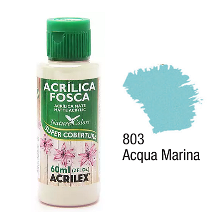 Tinta Acrílica Fosca Acrilex 60mL - Acqua Marina (803)