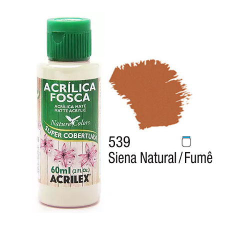 Tinta Acrílica Fosca Acrilex 60mL - Siena Natural/Fume (539)
