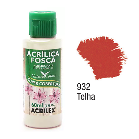 Tinta Acrílica Fosca Acrilex 60mL - Telha (932)