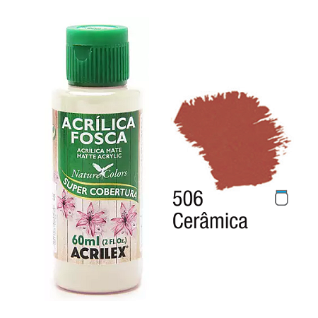 Tinta Acrílica Fosca Acrilex 60mL - Cerâmica (506)