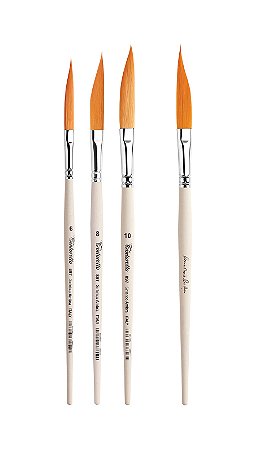 TINTORETO | SÉRIE 897 - PINCEL EM FORMATO DE ADAGA (AMBAR SINTÉTICA) | TAMANHO 6 (897/6)