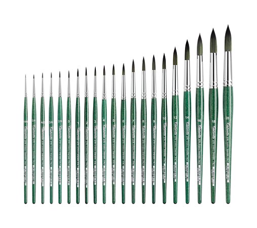 TINTORETTO | SÉRIE 270/4 - PINCEL REDONDO (ESMERALDA SINTÉTICA) | TAMANHO 4 (270/4)