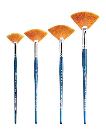 TINTORETTO | SÉRIE 217/4 - PINCEL LEQUE (ÂMBAR SINTÉTICA) | TAMANHO 4 (217/4)