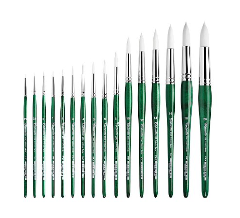 TINTORETTO | SÉRIE 206/6 - PINCEL REDONDO (PÉROLA SINTÉTICA) | TAMANHO 6 (206/6)