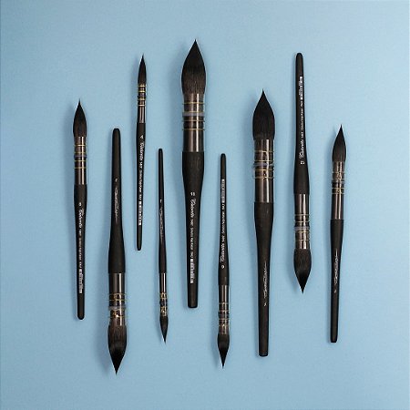 TINTORETTO | SÉRIE 1407/8 - PINCEL REDONDO (ESQUILO KAZAN SINTÉTICA) | TAMANHO 8 (1407/8)