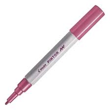 Caneta Marcador Pilot Pintor - 1.0mm F Rosa Metalico Tinta Acrilica