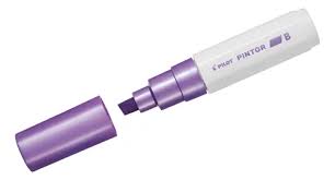 Caneta Marcador Pilot Pintor - 8.0mm B Roxo Metalico Acrilico