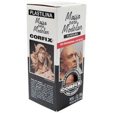 Massa Para Modelar Amendoa Plastilina 500g corfix