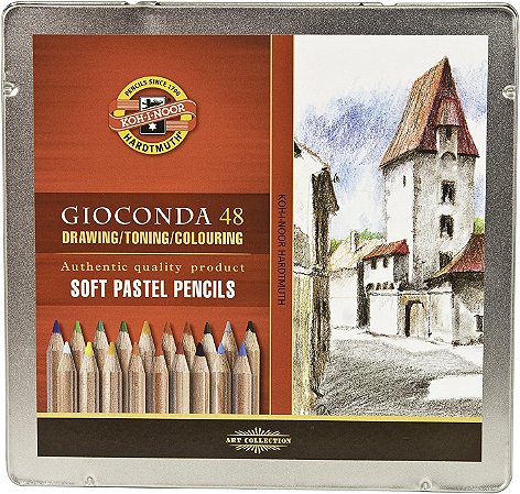 Estojo de Lápis Pastel Seco Gioconda - 48 Cores