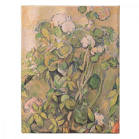 Caderno de Capa Dura Pautado Ultra Paperblanks - Cezanne's Terracotta Pots and Flowers