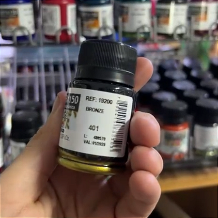 Tinta Decorfix 150º Metálica Corfix - 401 Bronze (37 ml)