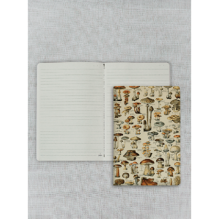 Journal Pautado 20x13,5cm 64 Páginas Folk Books - cogumelo
