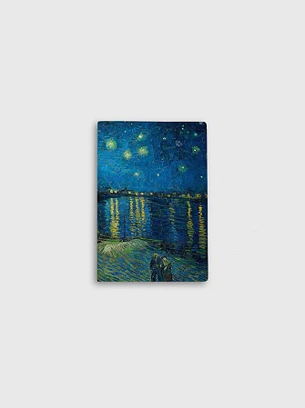 Sketch Journal Sem Pauta 13x20 Folk Books - Van Gogh - tipo moleskine