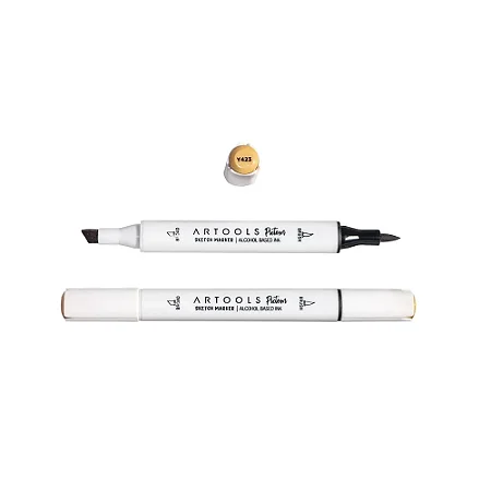 Marcador Y423 Yellow Ochre - Pictom Sketch Ponta Dupla Artools à Base de Álcool
