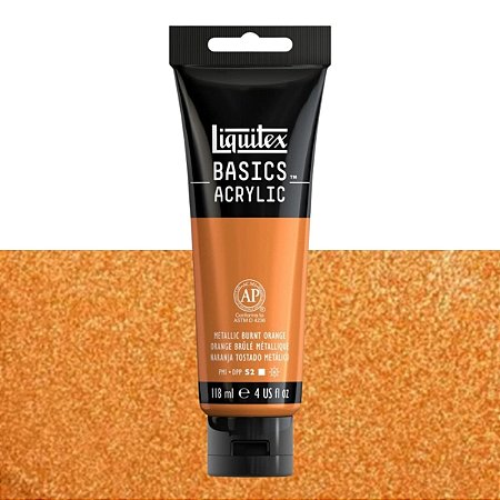 Tinta Acrílica Liquitex Basics 118ml Tom Metálico - Metalic Burnt Orange (344)