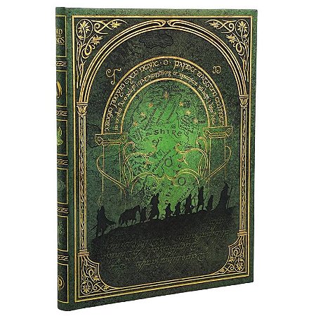 Caderno de Capa Dura Pautado Ultra Paperblanks - Edição Comemorativa 25 anos O Senhor dos Anéis (Power of Fellowship)