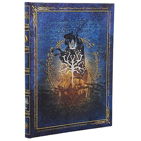 Caderno de Capa Dura Pautado Ultra Paperblanks - Edição Comemorativa 25 anos O Senhor dos Anéis (The Crown Reclaimed)