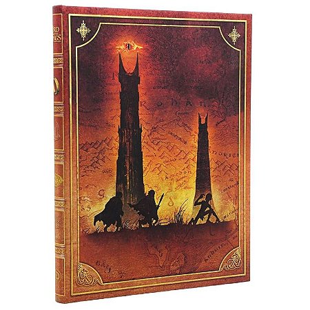 Caderno de Capa Dura Pautado Ultra Paperblanks - Edição Comemorativa 25 anos O Senhor dos Anéis (The Quest Continues)