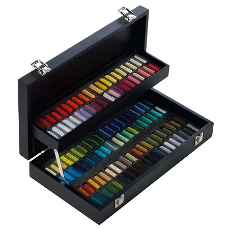 Pastel Seco Sennelier Extra Soft 120 Cores Estojo de Madeira