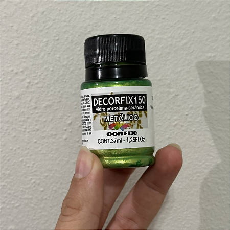 Tinta Decorfix 150 Metálica Corfix - 404 Verde Glacial (37 ml)