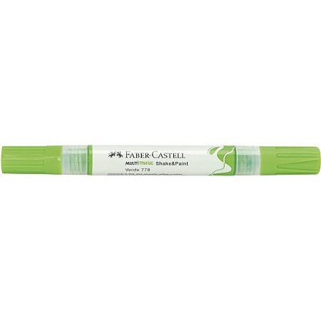 Marcador Multisuperfície MultiMark Ponta dupla 1,0mm e 3,0mm Faber-Castell - Verde