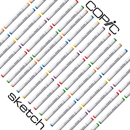60x Marcadores Copic Sketch Ponta Dupla *A ESCOLHER*