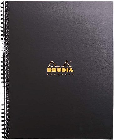 Rhodia Caderno Note Book Capa Preta A4+, Preto
