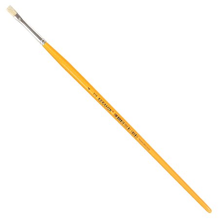 Pincel chato keramik 916 - 04 Cerdas Naturais