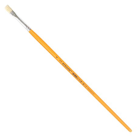 Pincel chato keramik 916 - 06 Cerdas Naturais