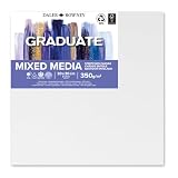 DALER ROWNEY Tela Graduate 20X20cm 350g/m² Mixed Media Canvas para Pintura, Desenho e Técnicas Mistas