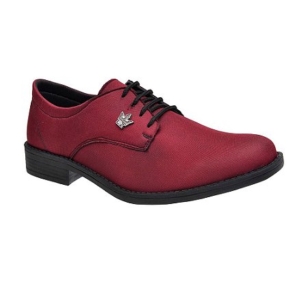 Sapato Casual Masculino Vermelho com Cadarço